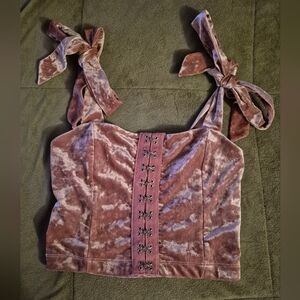 Velvet Corset Style Top